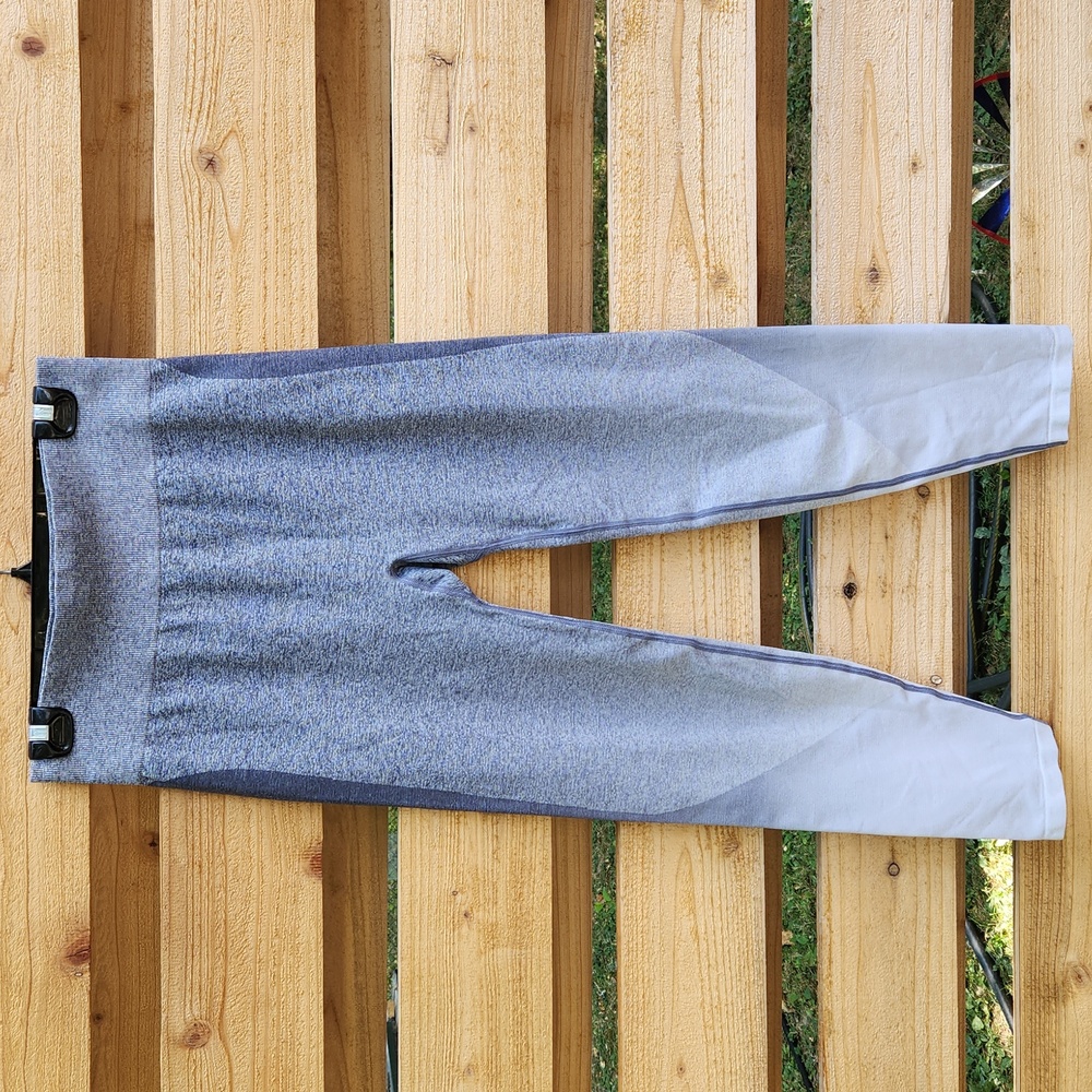 Victoria's Secret Pink Gray Ombre Seamless High-waist Leggins Size XL